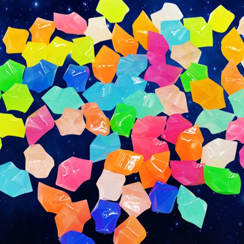 Svjetleći sjaj Vanjsko dvorište Svjetleće kamenje Vrtni kamenčići svijetle u tami Ribe Dekoracija akvarija Prirodni vrtni sjaj u kamenju