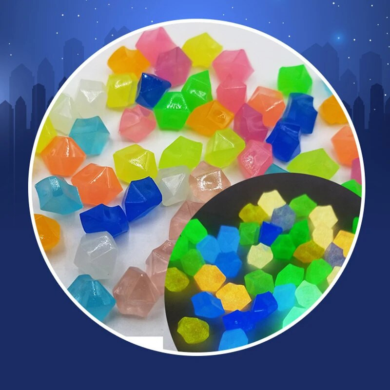 Svjetleći sjaj Vanjsko dvorište Svjetleće kamenje Vrtni kamenčići svijetle u tami Ribe Dekoracija akvarija Prirodni vrtni sjaj u kamenju