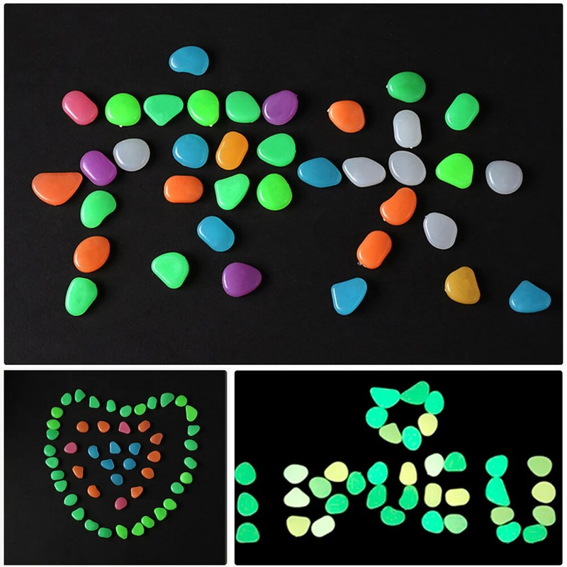 10/20 tk Pimedas aias helendavad kivikesed helendavad kivid kõnniteede kivid Aiatee siseõue muru aia õuekujundus Helendavad kivid