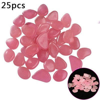 25 vnt. Šviečiantis sodo kraštovaizdžio papuošimas Akvariumo akvariumo puošmena Dirbtinis akmuo, skleidžiantis šviesą akmenukas