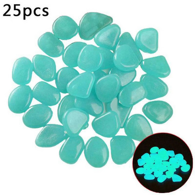 25 vnt. Šviečiantis sodo kraštovaizdžio papuošimas Akvariumo akvariumo puošmena Dirbtinis akmuo, skleidžiantis šviesą akmenukas