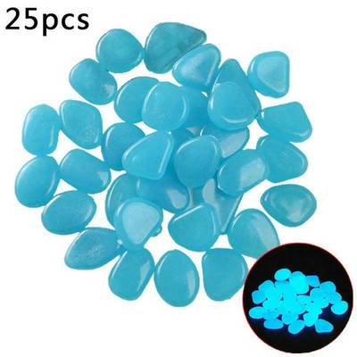 25 vnt. Šviečiantis sodo kraštovaizdžio papuošimas Akvariumo akvariumo puošmena Dirbtinis akmuo, skleidžiantis šviesą akmenukas