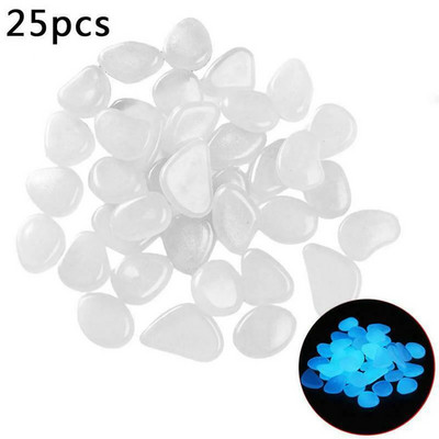 25 vnt. Šviečiantis sodo kraštovaizdžio papuošimas Akvariumo akvariumo puošmena Dirbtinis akmuo, skleidžiantis šviesą akmenukas