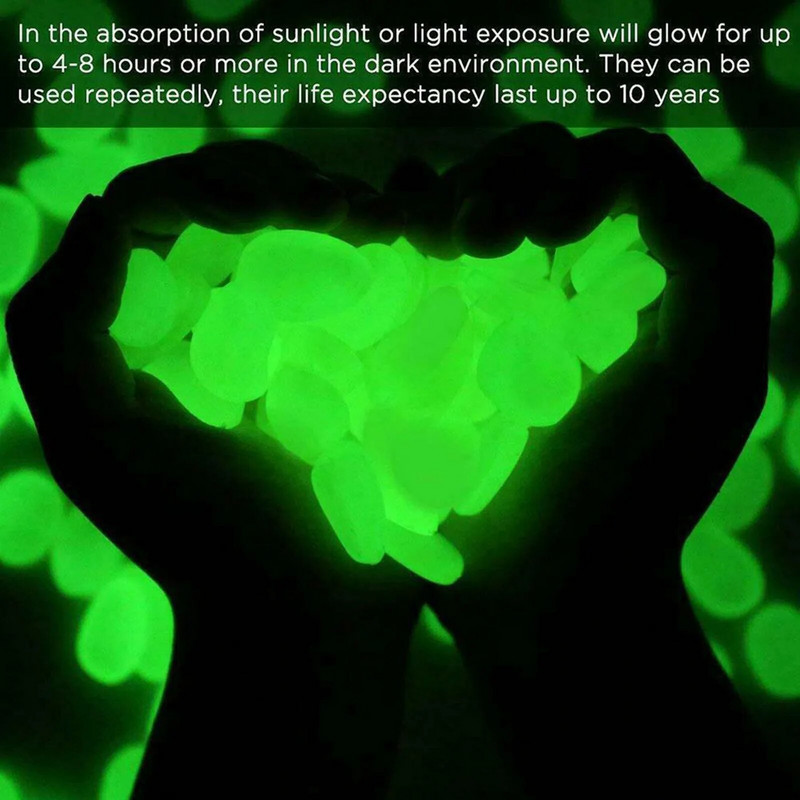 25 vnt. Šviečiantis sodo kraštovaizdžio papuošimas Akvariumo akvariumo puošmena Dirbtinis akmuo, skleidžiantis šviesą akmenukas