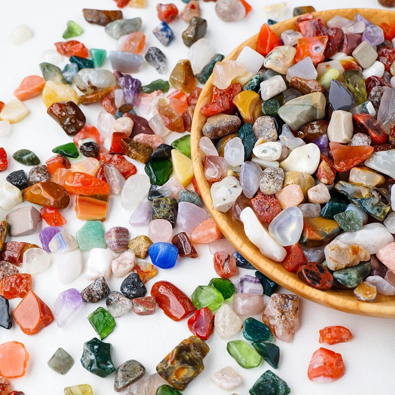 50g Φυσικές Πέτρες Μικτό Κρυστάλλινο Υλικό Κρυστάλλινο Χαλίκι Πέτρα Τσιπ Μεταλλεύματος Ορυκτά Δείγμα Ρέικι Πολύτιμοι Λίθοι Διακόσμηση Ενυδρείου