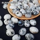 Φυσικό μπλε Moonstone Tumble Rolling Stone Healing Gemstone Crystal Reiki Mineral Διακόσμηση δωματίου για γιόγκα