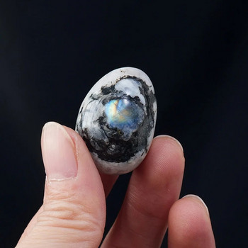 Φυσικό μπλε Moonstone Tumble Rolling Stone Healing Gemstone Crystal Reiki Mineral Διακόσμηση δωματίου για γιόγκα