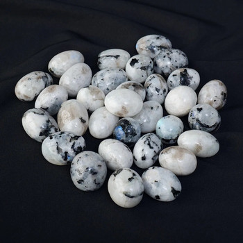 Φυσικό μπλε Moonstone Tumble Rolling Stone Healing Gemstone Crystal Reiki Mineral Διακόσμηση δωματίου για γιόγκα