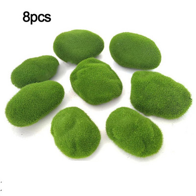8/12/20/30 kom Kugla od umjetne zelene mahovine Lažna biljka za simulaciju kamena za izlog Hotelski kućni ured Diy Biljni zidni dekor