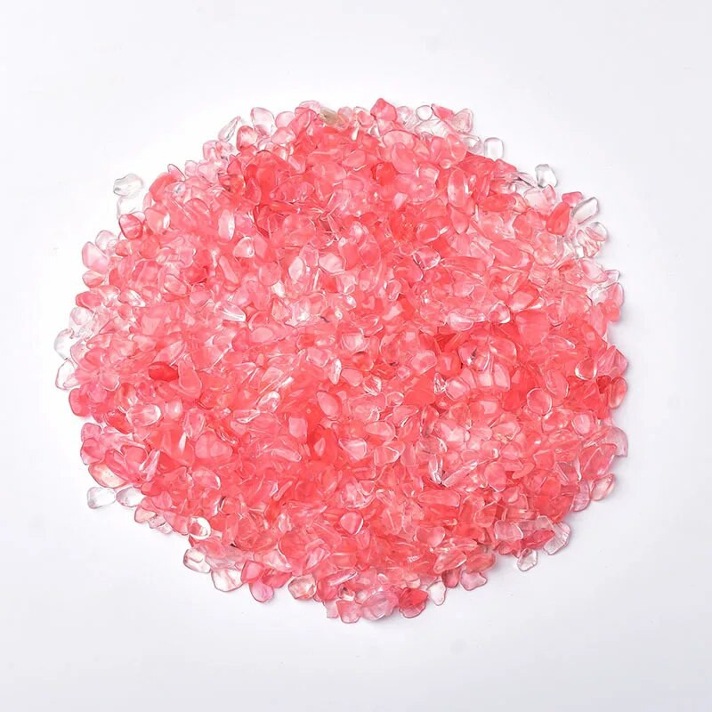 100 g 4 dydžių arbūzas raudonas natūralus mišrus kvarco krištolinis akmuo uolienų žvyro pavyzdys rezervuaro dekoras natūralūs akmenys ir mineralai