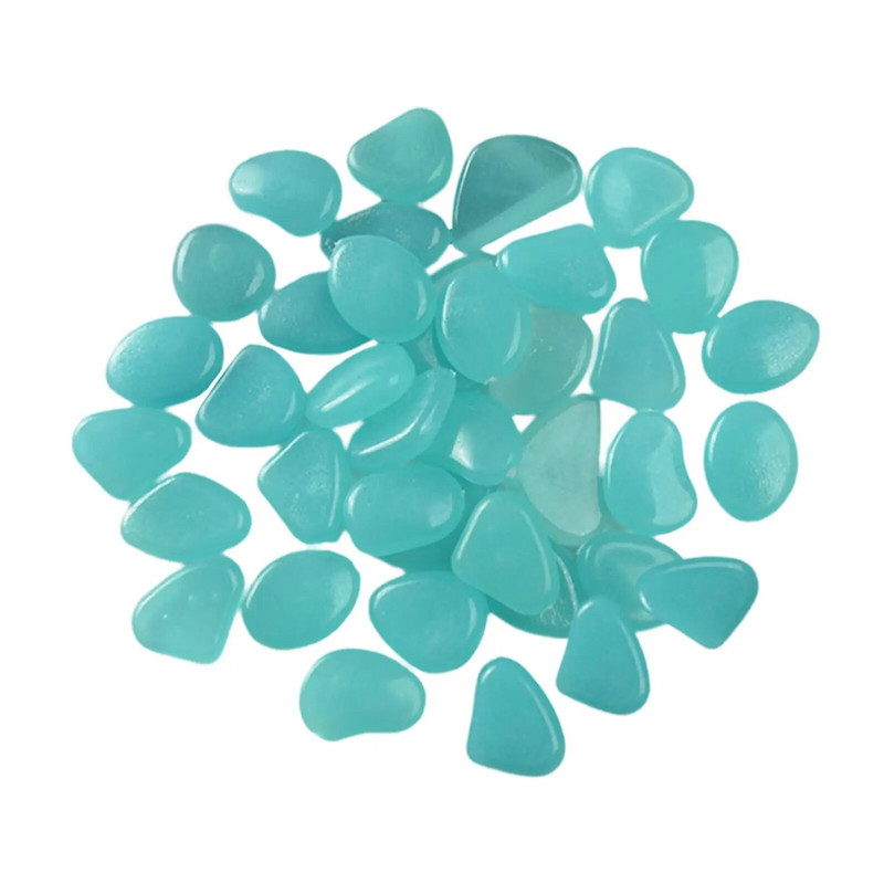 50x Švyti tamsiose uolose Dekoratyvinis mikro peizažas Šviečiantys akmenys Šviečiantys