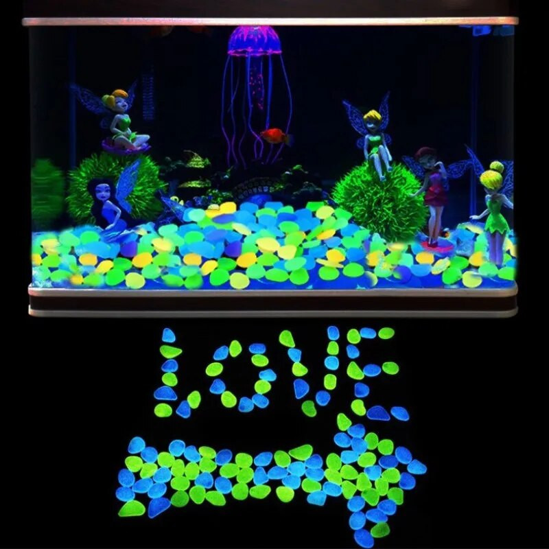 20*25 mm vrtni dekor vanjsko svjetleće kamenje koje svijetli u mraku ukrasni kamenčići travnjak vrtna terasa akvarij dekoracija