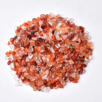 100g 3 μεγέθη Ανοιχτό Πορτοκαλί Φυσικό Μικτό Κρύσταλλο Χαλαζία Πέτρα Χαλίκι Δείγμα Δεξαμενής Διακόσμηση Φυσικές πέτρες και μέταλλα