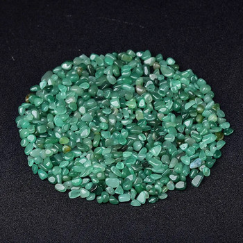 100g 4 размера Изумрудено зелен естествен смесен кварцов кристален камък Скален чакъл Образец Декорация на резервоара Естествени камъни и минерали