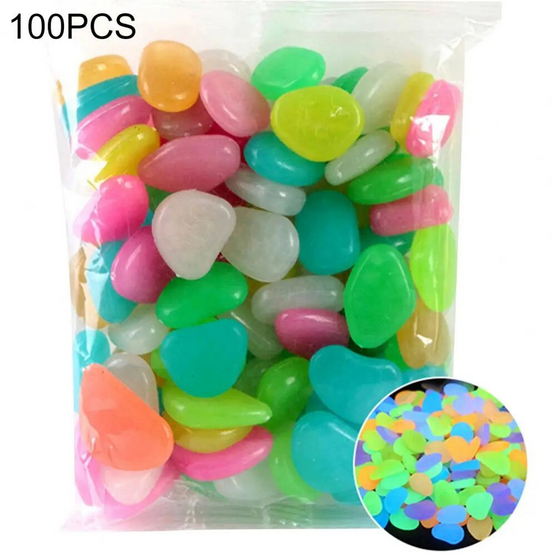 100 vnt netikrų akmenų akvariumo akmenys šviečianti daugiafunkcinė derva, tikroviška akvariumui