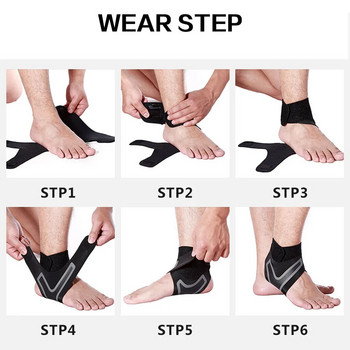 WorthWhile 1 PC Fitness Sports Ankle Brace Gym Elastic Ankle Support Gear Foot Weights Wraps Protector Legs Power Weightlifting