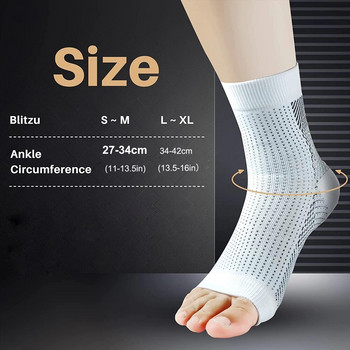 1 чифт компресионни чорапи за жени Компресионни чорапи за глезена, скоби, опора на дъгата, невропатия, успокояващи чорапи, нано чорапи за мъже