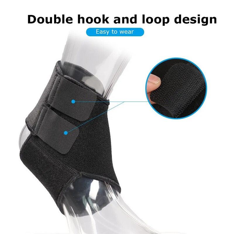 Kulkšnies petnešos Neopreno kompresiniai reguliuojami dirželiai nuo artrito Achilo sausgyslės uždegimo ir patemptos kulkšnies 1 PC