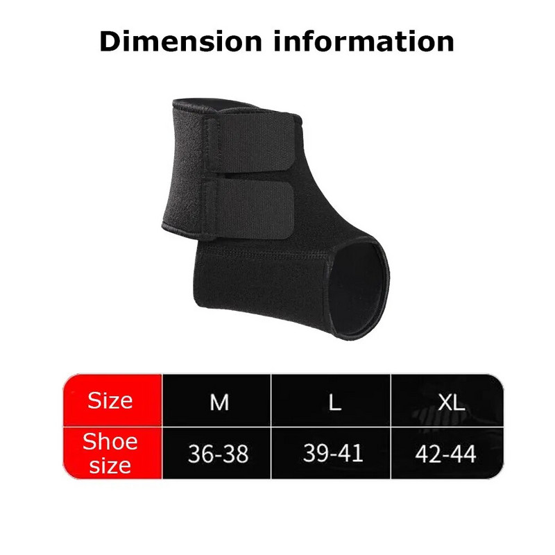 Kulkšnies petnešos Neopreno kompresiniai reguliuojami dirželiai nuo artrito Achilo sausgyslės uždegimo ir patemptos kulkšnies 1 PC