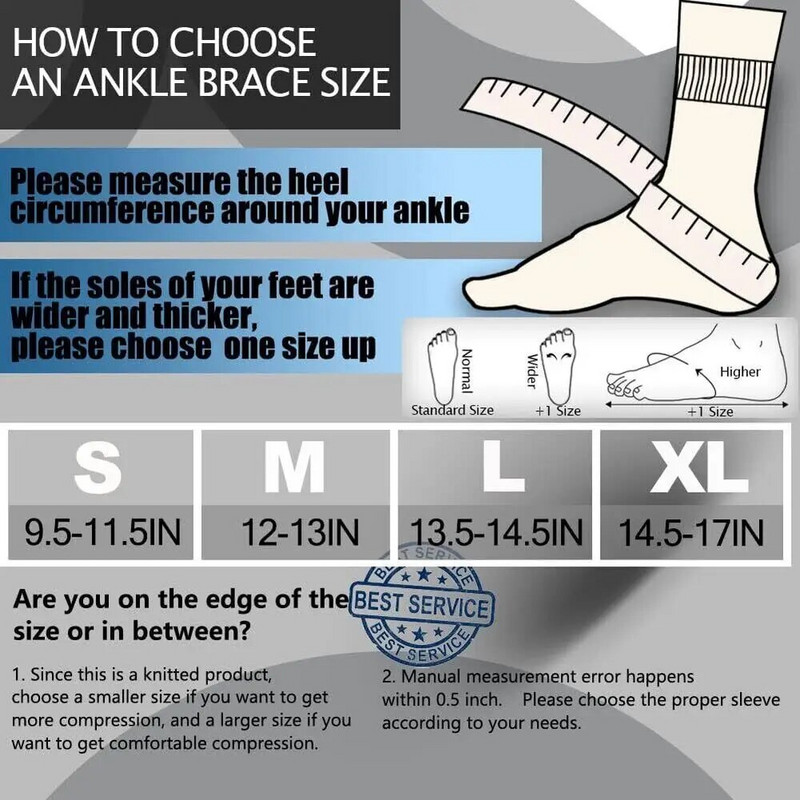 Vasest pahkluu tugiklamber survevarrukaga Plantaarne fastsiit, väljaväänatud pahkluu Achilleuse kõõluse valu leevendamine, spordiohutus