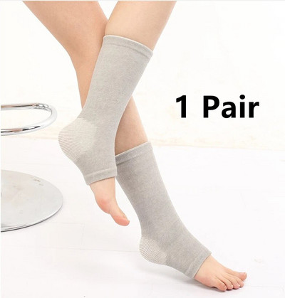 1 poros bambukinių šiltų pėdų rankovių „Fitness“ kulkšnies įklotai „Four Seasons“ kvėpuojantys kulkšnies apsauginiai „Fitness“ palaikymo įklotai vyrams, moterims