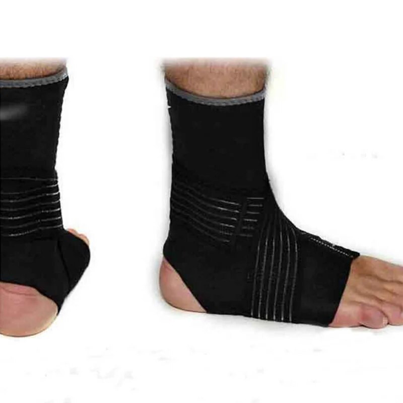 1 tk neopreenist kompressiooniga pahkluu tugi, kannavalu, plantaarfastsiit, spordijõusaali pahkluu kaitse elastse sidemega