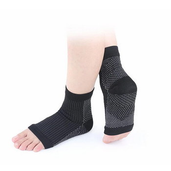 Κατά της κούρασης Αθλητικά Υποστήριξη Αστραγάλου Γιόγκα Πίεση Κάλτσες Ανακούφισης Πόνου Μανίκι Τεντώματος Συμπίεσης Αναπνεύσιμες Μαύρες Κάλτσες