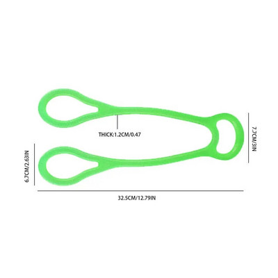 Rastezljiva traka za fitness Trake za vježbanje s tri prstena za pomoć pri jogi Meko i elastično elastično uže ublažava umor i ukočenost