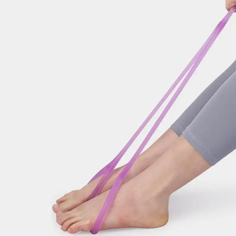 Rastezljiva traka za fitness Trake za vježbanje s tri prstena za pomoć pri jogi Meko i elastično elastično uže ublažava umor i ukočenost
