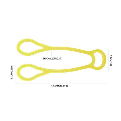 Elastične trake za vježbanje s tri prstena za vježbanje užeta za vježbanje za pomoć u jogi Mekana i elastična elastična užeta za povlačenje u fitnesu za vježbanje