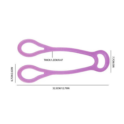 Elastične trake za vježbanje s tri prstena za vježbanje užeta za vježbanje za pomoć u jogi Mekana i elastična elastična užeta za povlačenje u fitnesu za vježbanje
