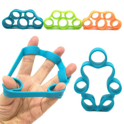 1 Pc Finger Gripper Strength Trainer Resistance Bands Hand Grip Wrist Trainer Yoga Stretcher Wrist Exercise Fitness Equipment