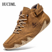 Μικροΐνες Δερμάτινα Casual Παπούτσια για Ανδρικά Χειροποίητα Παπούτσια Ανοιξιάτικα/Φθινοπωρινά Μποτάκια Μόδας Σχέδιο για υπαίθρια παπούτσια πεζοπορίας 8 χρώμα