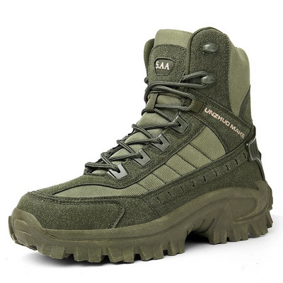 Cizme tactice pentru militar verde, toamnă, pantofi de drumeție noi, în aer liber, militar, durabil, fermoar lateral, calitate anti-alunecare, tactică Big46