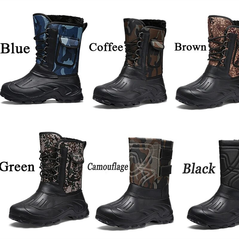Veličina 39-46 Zimske muške cipele za kampiranje na otvorenom, planinarenje, ribolov, taktika, lov, penjanje, neklizajuće vodootporne termalne muške ženske čizme