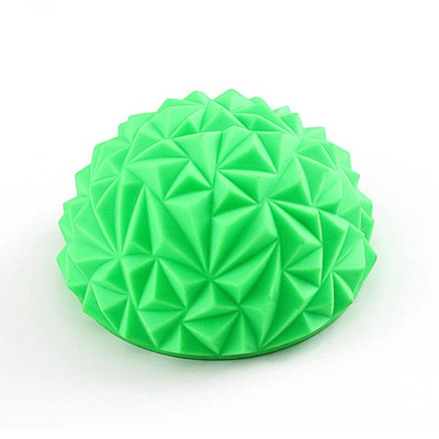 16 cm jogos kamuolys PVC pripučiamas masažo taškas Half Fit Ball Balance treniruoklis stabilizatorius GYM Pilates fitneso ananasų masažo kamuolys