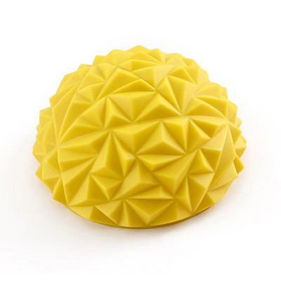 16 cm jogos kamuolys PVC pripučiamas masažo taškas Half Fit Ball Balance treniruoklis stabilizatorius GYM Pilates fitneso ananasų masažo kamuolys