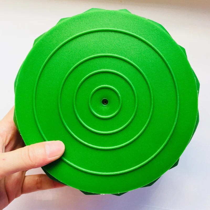 16 cm jogos kamuolys PVC pripučiamas masažo taškas Half Fit Ball Balance treniruoklis stabilizatorius GYM Pilates fitneso ananasų masažo kamuolys