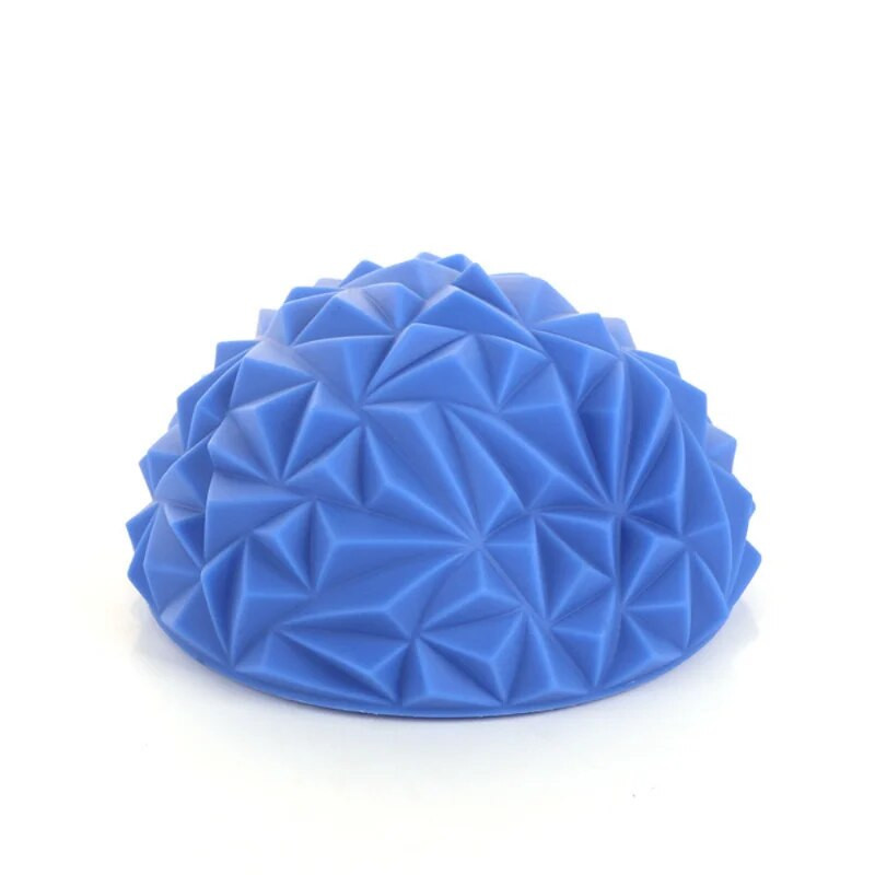 16 cm jogos kamuolys PVC pripučiamas masažo taškas Half Fit Ball Balance treniruoklis stabilizatorius GYM Pilates fitneso ananasų masažo kamuolys
