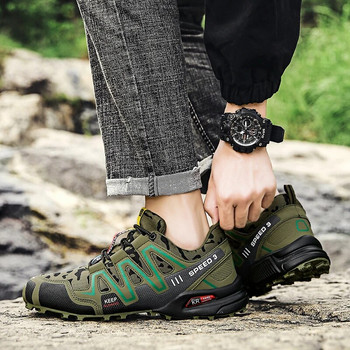 Туристически обувки за мъже Дишащи обувки за планинско катерене Нехлъзгащи се трекинг обувки Мъжки външни мъжки ловни ботуши