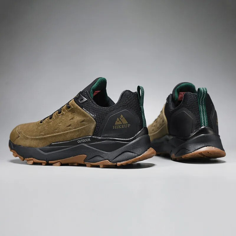 HIKEUP Cipele za planinarenje za muškarce Sportovi na otvorenom Kampiranje Lov Cipele za hodanje Prozračne tenisice od antilopa od prave kože Neklizajuće