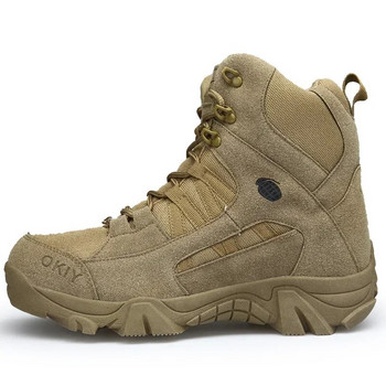 Ανδρικές μπότες Army Boots Ανδρικά στρατιωτικά Desert Αδιάβροχα Παπούτσια Ασφάλειας Εργασίας Υπαίθρια παπούτσια αναρρίχησης Παπούτσια πεζοπορίας Ankle Ανδρικές μπότες τακτικής