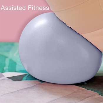 Топка за пилатес 9-инчова сърцевина Малка с ръководство за упражнения Barre Bender Мини йога топка Core Тренировка за стабилност на баланса Топка за разтягане