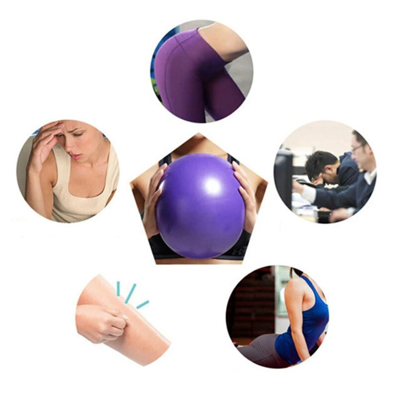 25 cm jogos kamuoliukas Pilates pratimas Balance Ball treniruoklių salė namuose Jogos pagrindinės treniruotės nuo spaudimo, atsparios sprogimui kūno rengybos raumenų atpalaidavimas