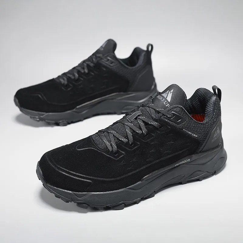 HIKEUP Matkajalatsid meestele Välisport Telkimine Jahi Jalutusjalats Seemisnahast Ehtsast nahast Hingavad tossud Libisemiskindlad