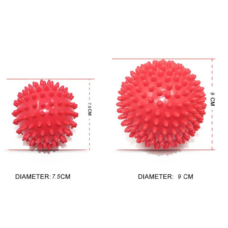 7cm7,5cm 9cm Ανθεκτικό PVC Spiky Yoga Massage Ball Drain Point Fitness Hand Foot Pain Plantar Fasciitis Reliever Μπάλες Hedgehog