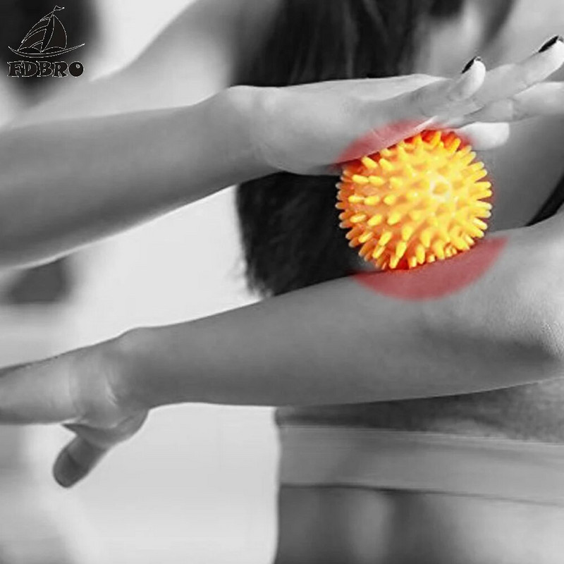 7cm7,5cm 9cm Ανθεκτικό PVC Spiky Yoga Massage Ball Drain Point Fitness Hand Foot Pain Plantar Fasciitis Reliever Μπάλες Hedgehog
