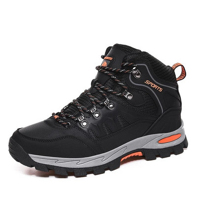 Pantofi de drumeție de toamnă din piele unisex de înaltă calitate, pentru femei, în aer liber, pantofi de trekking casual, cizme de mers sport anti-alunecare.
