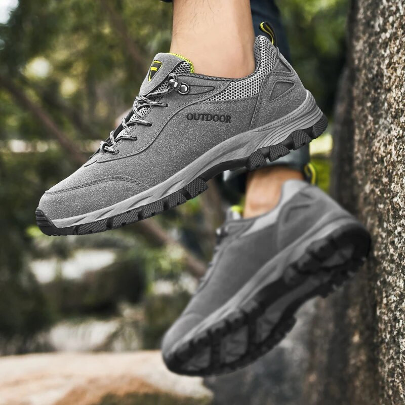 Originalne cipele za planinarenje, antilop kožne tenisice, muške penjanje na otvorenom, lov, vodootporne čizme za snijeg na vezanje za muškarce, plišane veličine 39-49