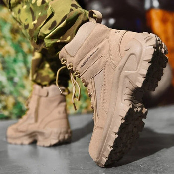 Нови мъжки тактически ботуши Армейски ботуши Мъжки военни пустинни водоустойчиви работни защитни обувки Спортни обувки за катерене Мъжки ботуши за открито
